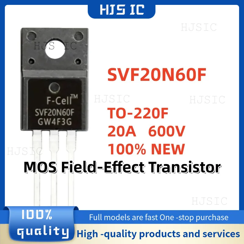 10-20-30PCS 100% Nuevo y de Calidad, Transistor de Efecto de Campo MOS SVF20N60F SVF20N60 SVF 20N60F 20N60 TO-220F 20A 600V