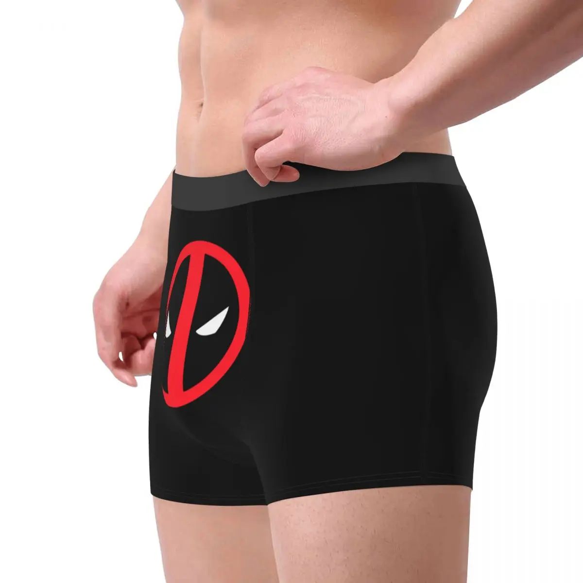 Deadpool Logo Underwear Male Printed Custom Marvel Boxer Shorts Panties Briefs Breathable Underpants