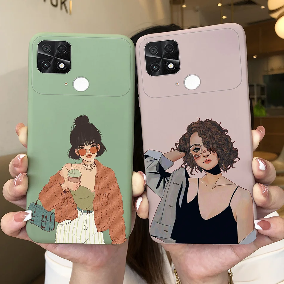 For Poco C40 Case For Xiaomi Poco C40 2022 Cover Cute Cartoon Painted Silicone Phone Cases For Xiomi Poco C40 C 40 PocoC40 Cover