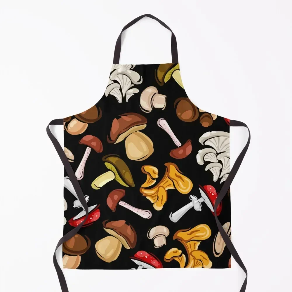 

Mushroom Apron Things For The Home waterproof for women Professional Barber Men's Kitchen Apron