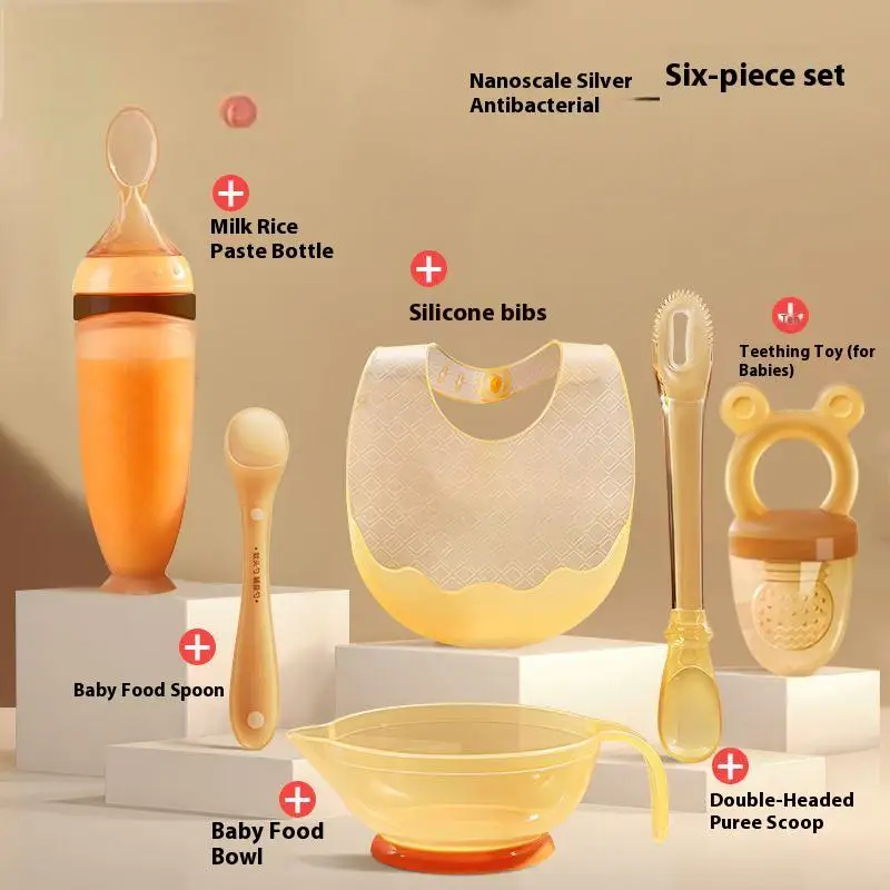 

Personalized name: Baby feeding set, children's silicone bowl, children's tableware, baby products, newborn gifts