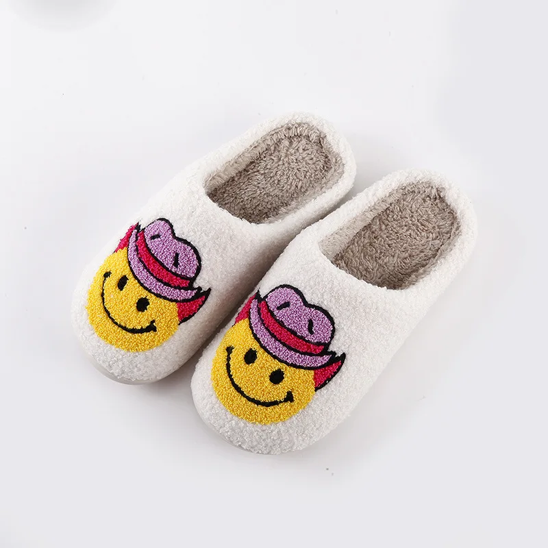 

Home Slime Slippers Warm Winter Cotton Shoes Cute Couples Thick Sole Soft Sole Anti Slip Floor Slides Pantuflas De Mujer 2023