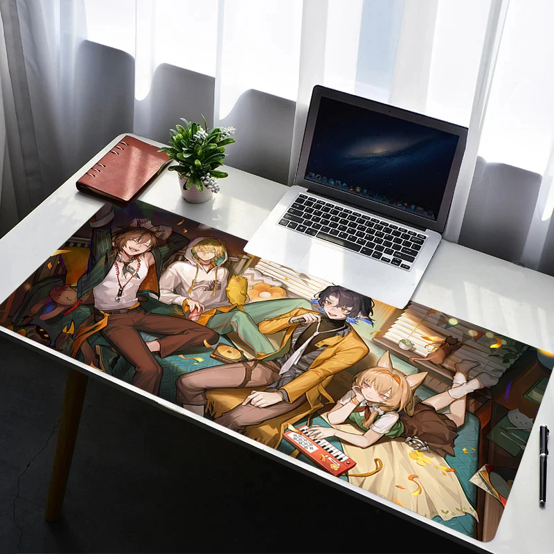 

Mouse Pad PC Non Slip Rubber Anime Mousepad Laptop Gamer Cabinet Keyboard Pad Office Computer Gaming Desk A-arknights Mouse Mat