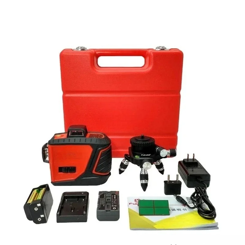 

Fukuda 12 Lines 3D 360 Degrees Outdoor Cross Red Rotating Leveler Agriculture Land Leveling Level MW-93T