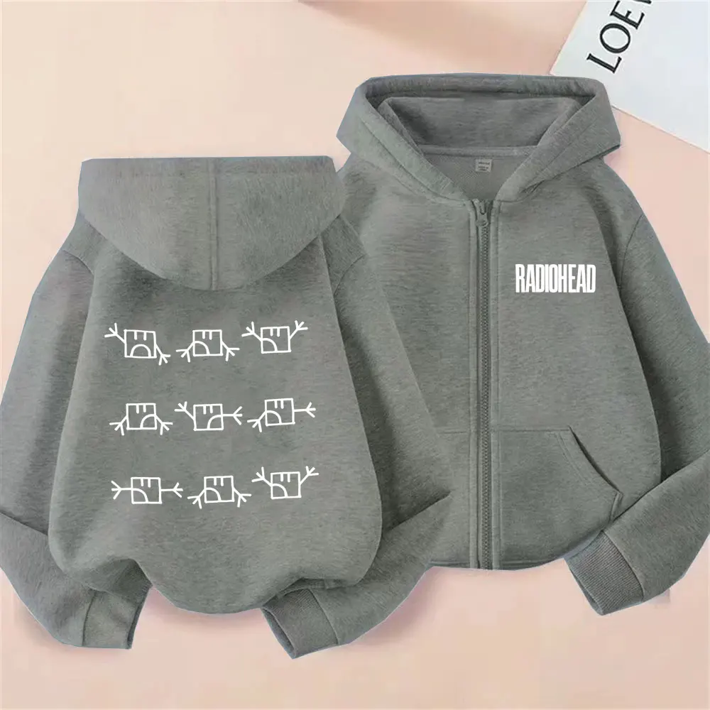 Rock Band Radiohead Lustige Meme Zipper Hoodie Männer Frauen Casual Retro Gothic Zip Up Hoodies Unisex Mode Übergroße Jacke Mantel