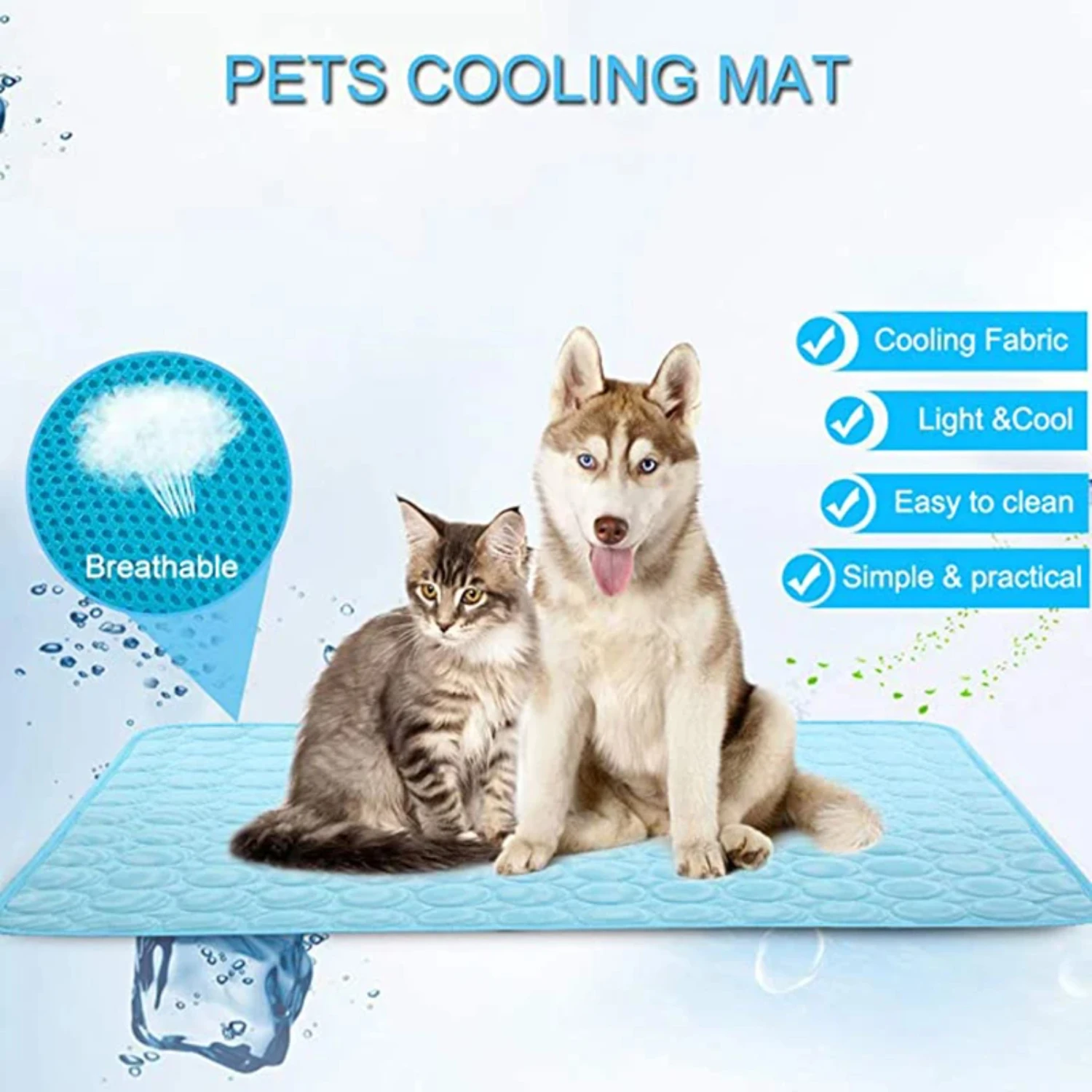 ption for Pets - Lightweight and Durable Cooling Blanket for Pets - Relaxing and Refreshing Cooling Pad for Pets - Soft and Cool