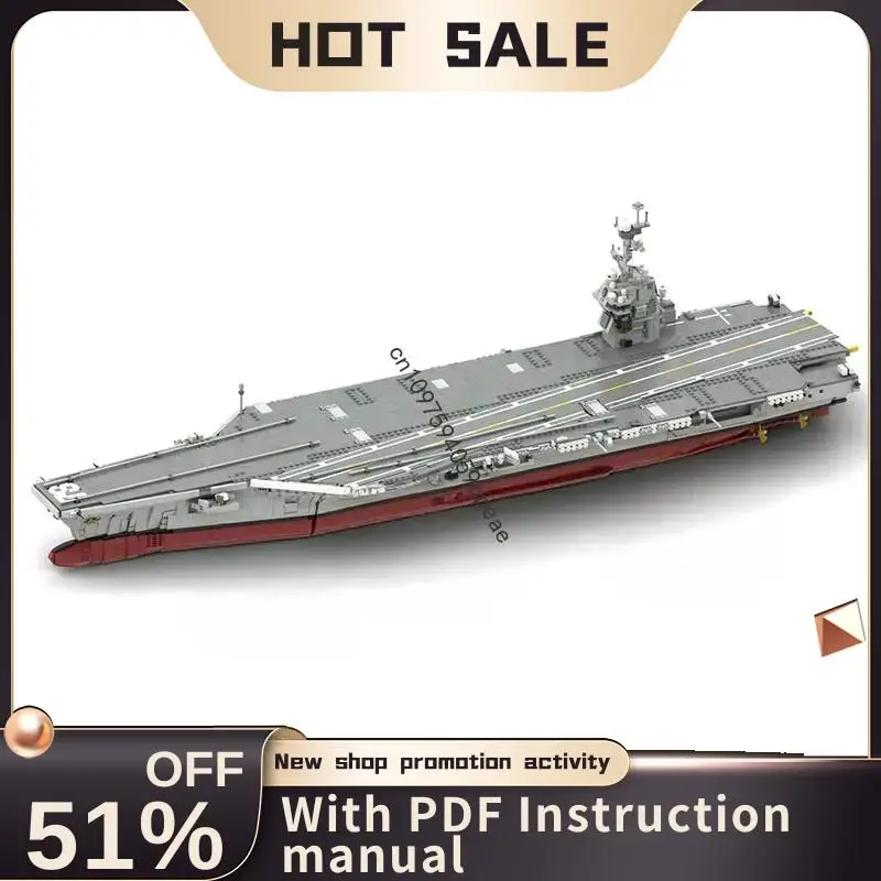 

Новый 5971 шт. MOC военное оружие CVN78 Джеральд модель авианосера на заказ технология головоломки DIY сборка игрушка мальчик подарок на праздник