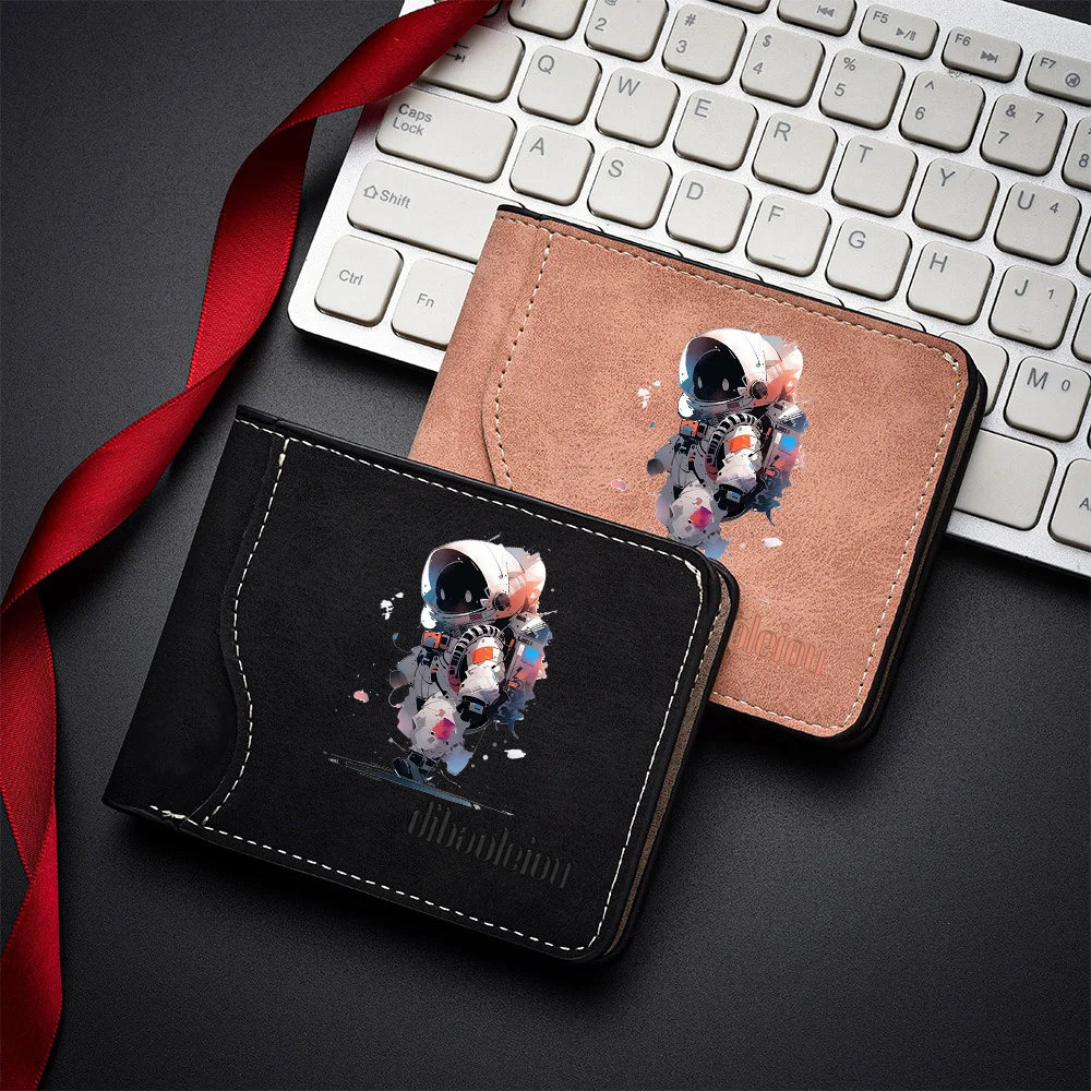 Men's PU Leather Wallet - Fashionably Simple Mini Wallet - Foldable Horizontal Style Multi-functional Men's Wallet