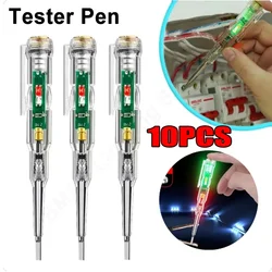 1-10pcs Intelligent Voltage Tester Pen With LDE Induction Power Detector Pen Electrical Screwdriver Indicator Circuit Tester