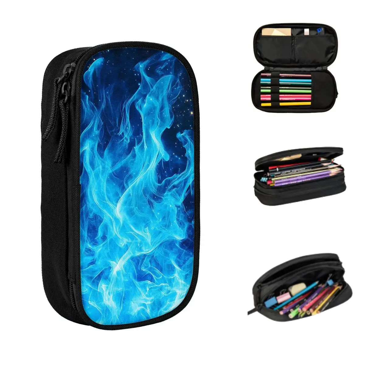 

Пенал Blue Flame для студентов, подарочный пенал-коробка, сумка для канцелярских принадлежностей, органайзер для ручек