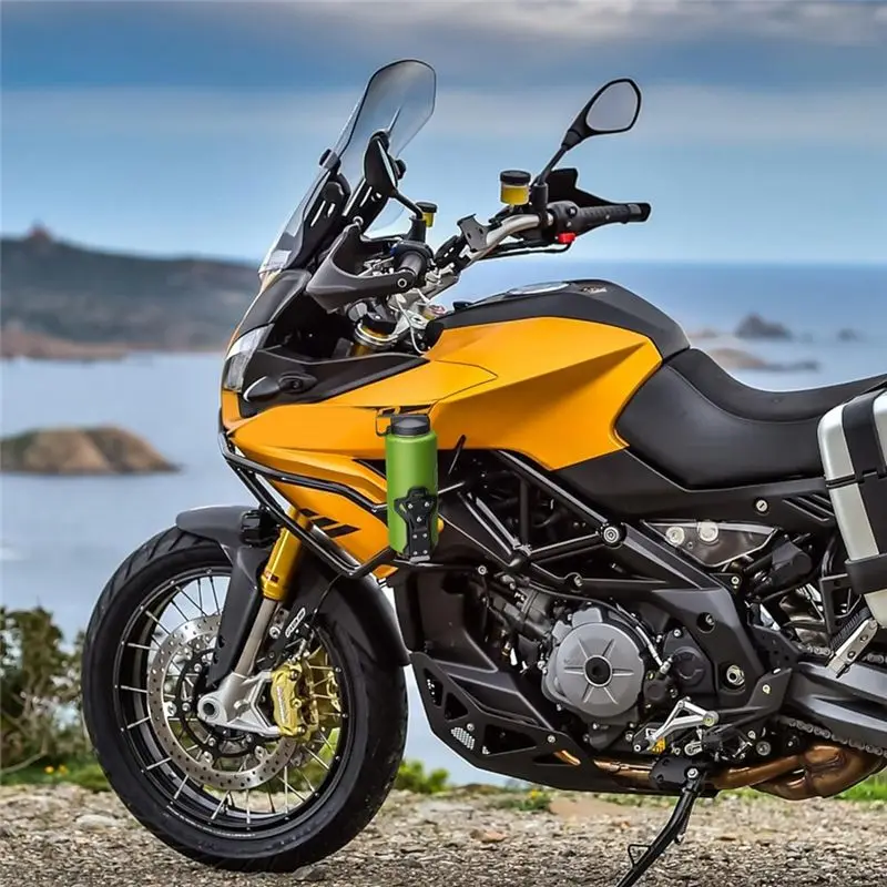 حامل أكواب ATV للدراجات النارية قابل للتعديل A13F، حامل زجاجة مياه كبير، حامل مشروبات للدراجات النارية