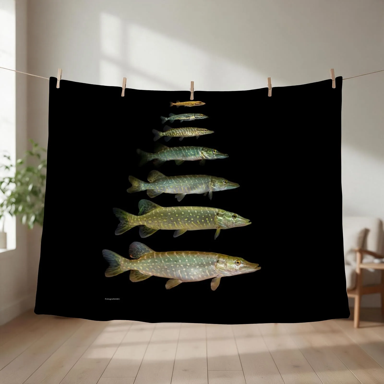 Northern Pike Throw Blanket Hair Blankets For Baby Cute Plaid Thermal Blankets