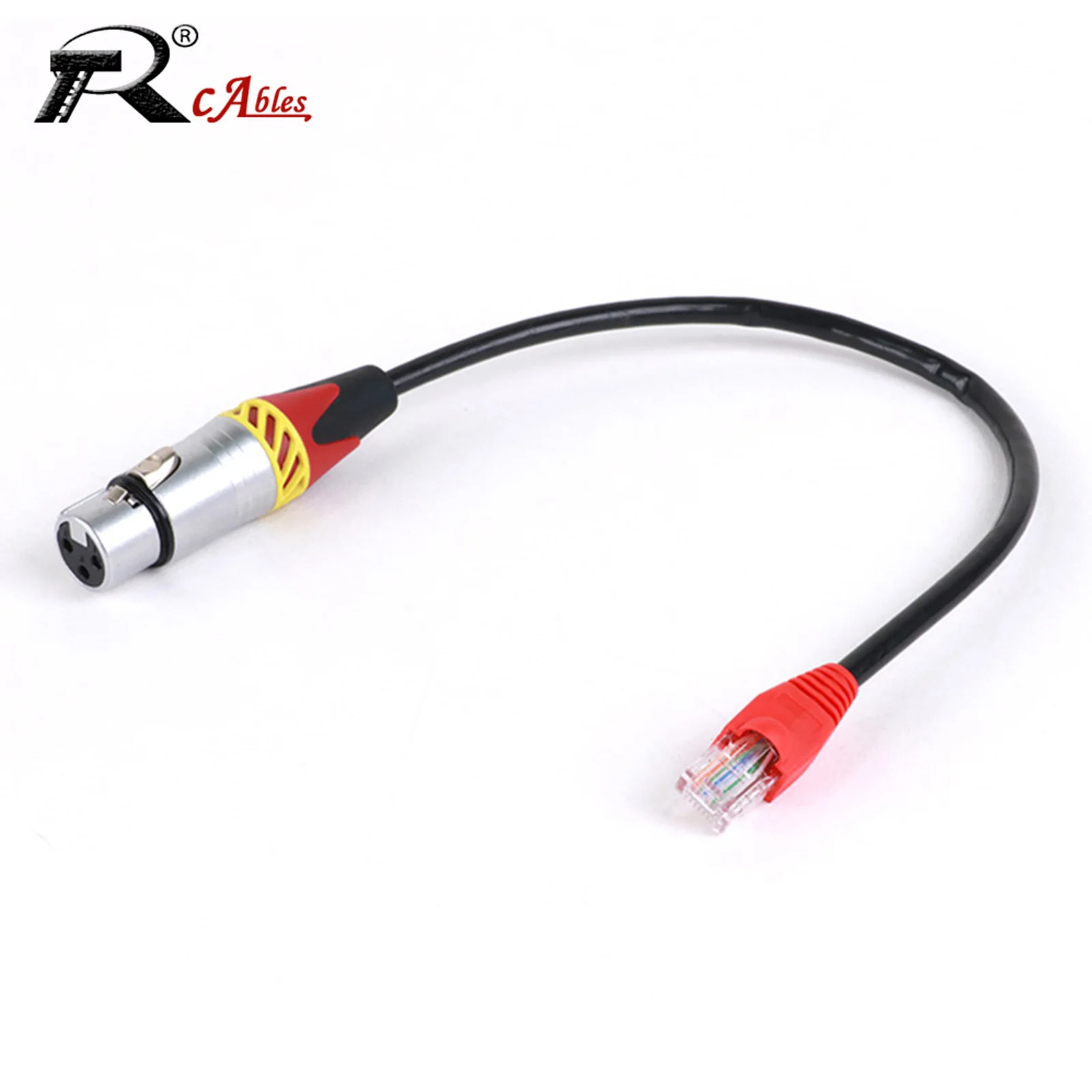 

1PC XLR Female to RJ45 Male Network Connector Extension Adapter Cable Use Cat5 Cat6 Ethernet for DMX-CON Controller Series