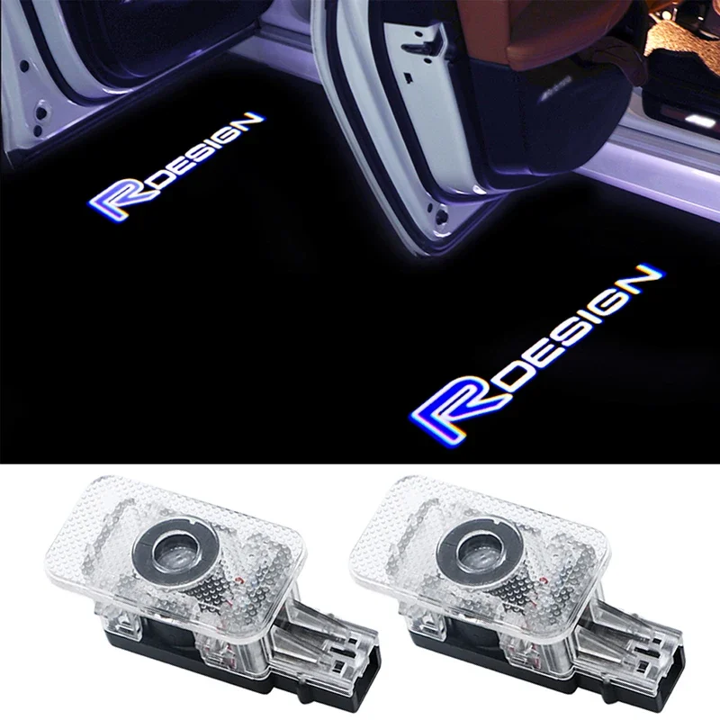 Led Autodeur Welkomstlicht Projector Spookschaduwlamp Voor Volvo Rdesign Logo Xc40 Xc90 Xc60 S90 S60 S60 S80 V40 V90 V60 D5