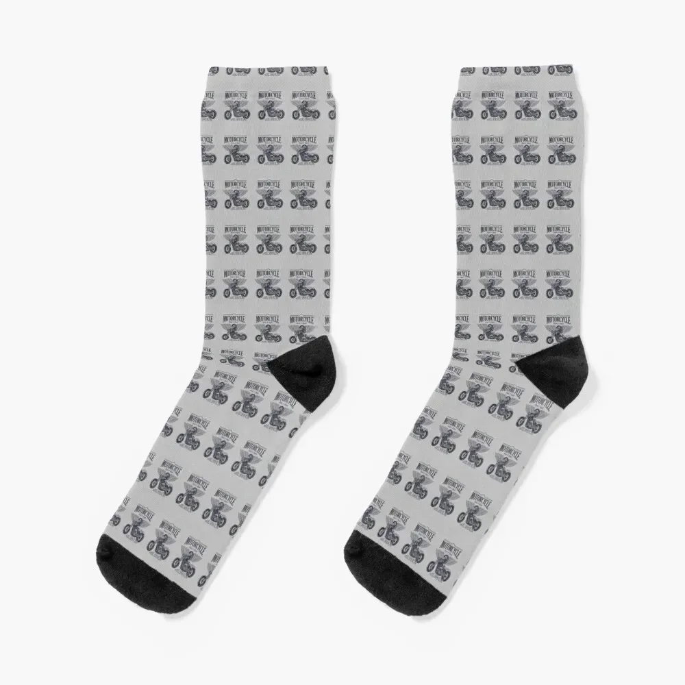 

Vintage - Motorcycle Socks gift floral gifts Run Male Socks Women's