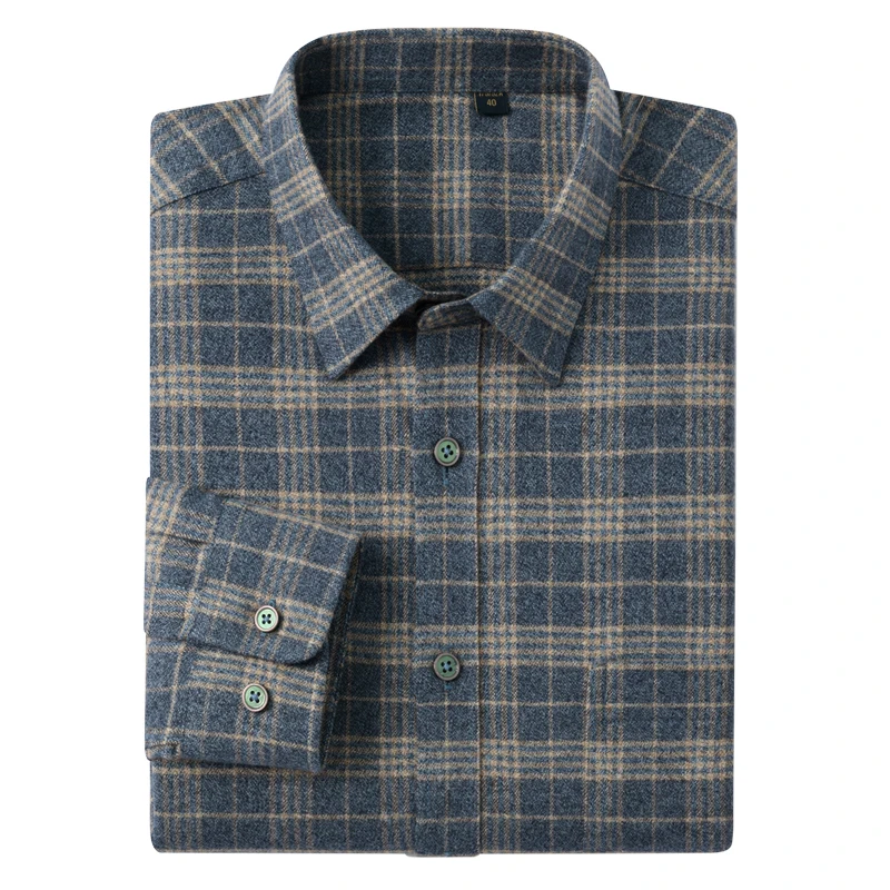 2025 جودة عالية 100% قميص أبيض بحجم ضخم 5xL رجل كم طويل قميص موضة منقوشة فستان مخطط غير رسمي الأعمال العمل الرجال القمصان