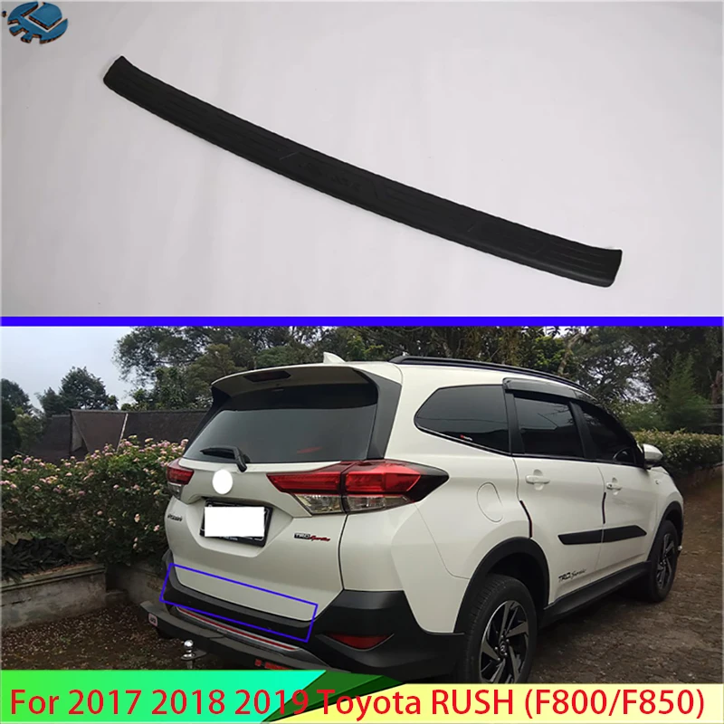 

For 2017 2018 2019 Toyota RUSH (F800/F850) Car Accessories Plastic rear bumper protection window sill outside trunks decorative