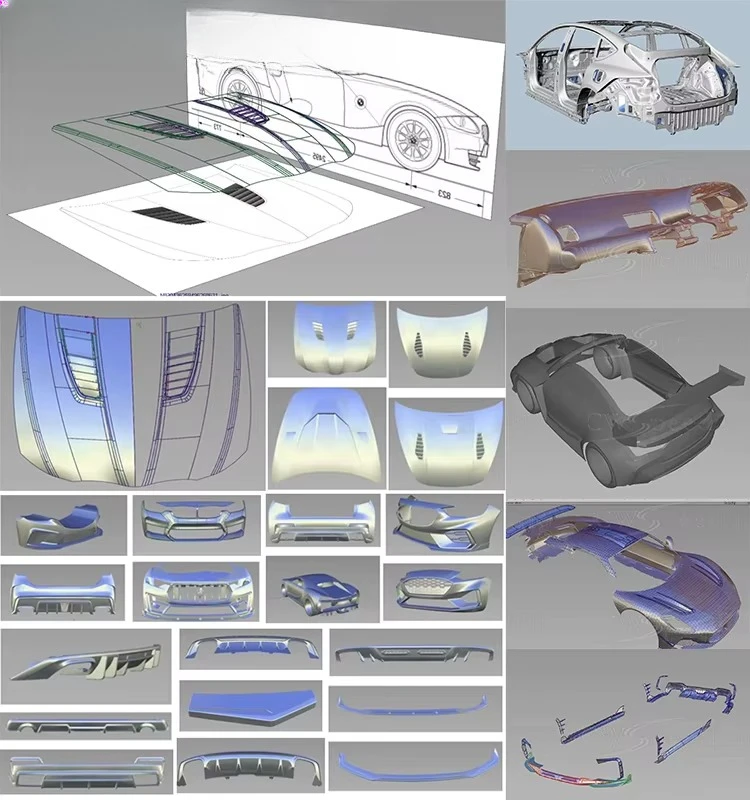 BSSTYLE FIBER GLASS WIDE BODY KIT for 2012-2014  C-CLASS W204 C180 C200 C260 C300