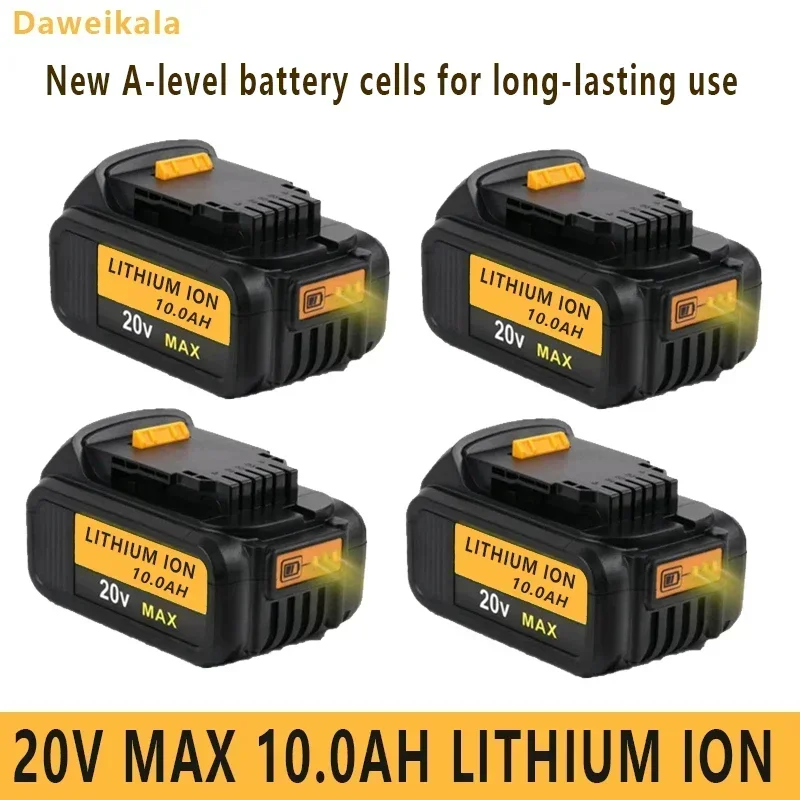 

New 100% Original 10000mAh 20V for Dewalt Power Tool Battery DCB206 20V 10.0Ah Battery DCB206 20V Battery DCB205 DCB204-2