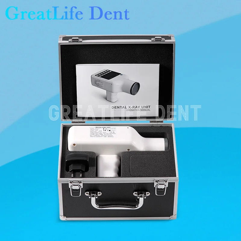 Máquina de raio X portátil GreatLife-Dent Mini Hyperlight, Radiovisiografia Digital Compatível, Sensor Dental, Imagem Dental Film, Dent