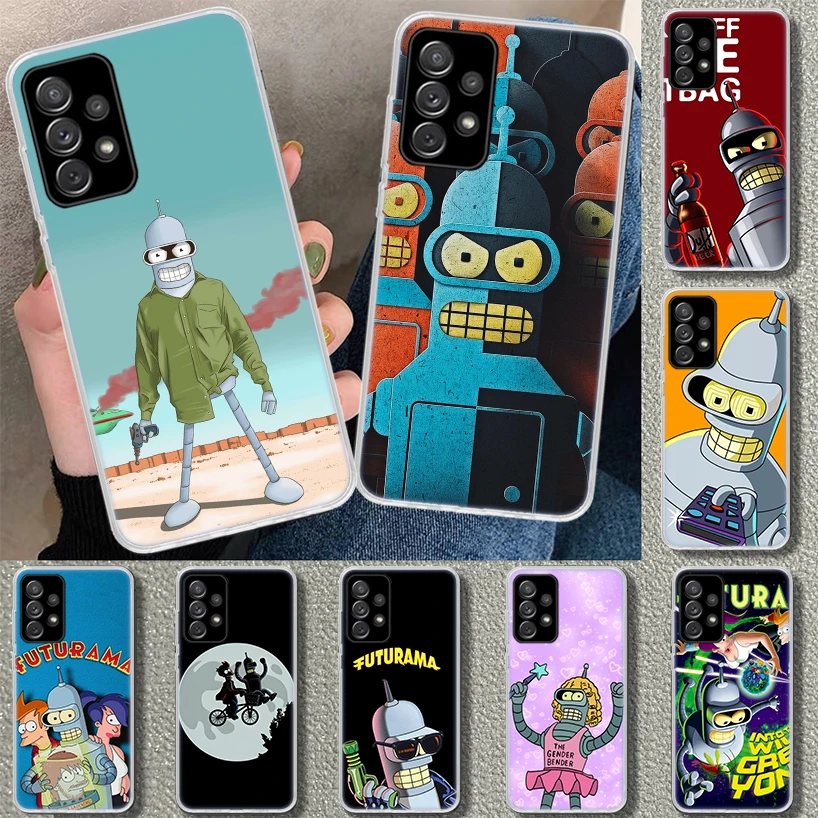 Cartoon F-Futuramas Phone Case for Samsung Galaxy A15 A25 A35 A55 A14 A24 A34 A54 A04S A13 A23 A33 A53 A03S A52 A12 A22 A32 A02S