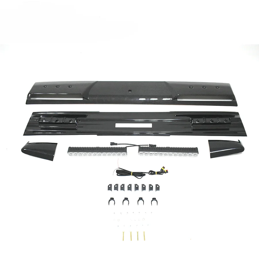 G class W463 carbon fiber material roof spoiler fit for W463 G63 G65 G500 G55 roof spoiler with led car day lights