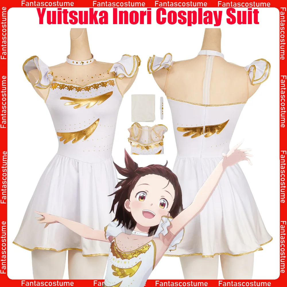 Yuitsuka Inori Cosplay Costume Dress 2025 Anime Medalists Clothing Women Adult Skating Suit Halloween Carnival Party Fancy Suit