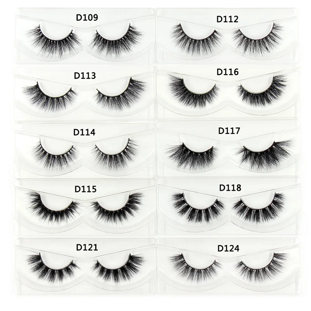 LEHUAMAO 3D-Nerzwimpern, Make-up-Wimpern, natürliche, flauschige, lange, künstliche Wimpern, voller Streifen, wiederverwendbare falsche Wimpernverlängerung – Detail 5
