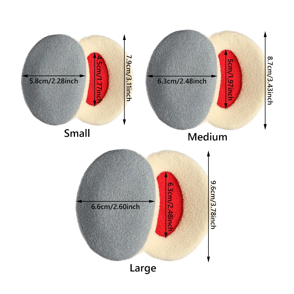 男性と女性のためのバンクレスイヤーウォーマー、フリースイヤーマフ、冬のイヤーカバー、防風保護、子供のためのイヤーターン、アウトドア、1ペア