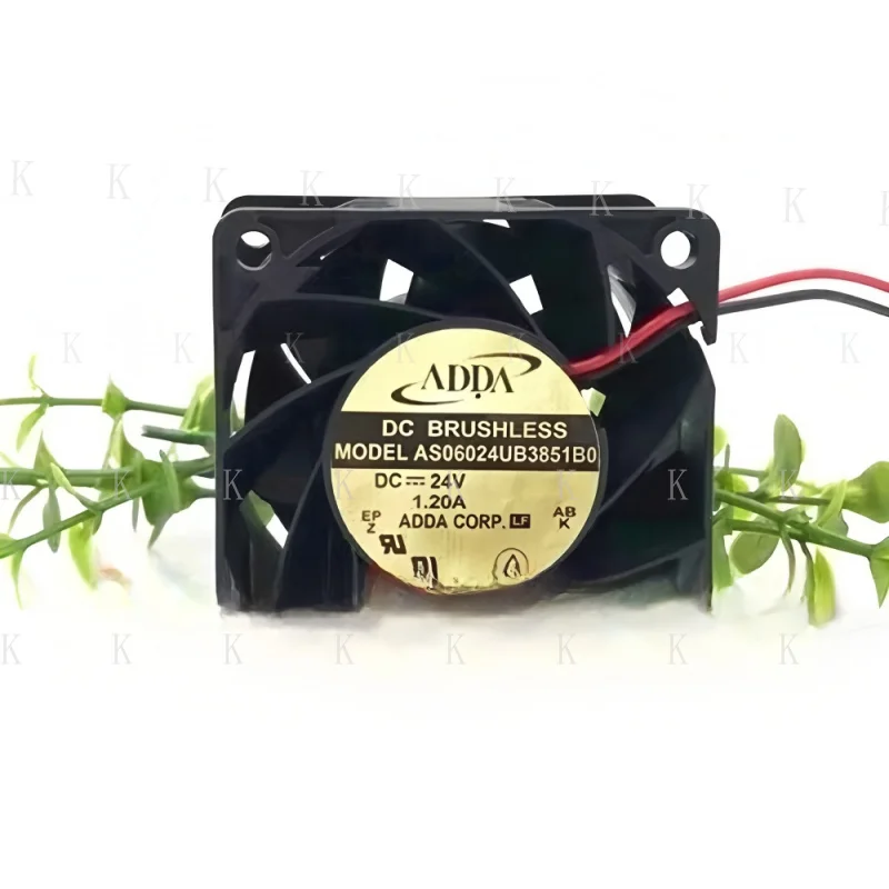 

C FOR ADDA AS06024UB3851B0 6038 24V 1.20A 6CM 2-wire high airflow inverter cooling fan