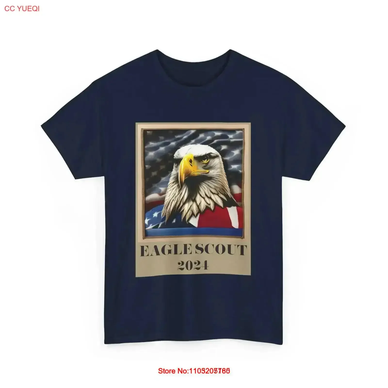 

Eagle Scout 2024 Scouting Heavy Cotton T Shirt vintage Washed streetwear Slightly homme Soft Casual Breathable vintage Washed