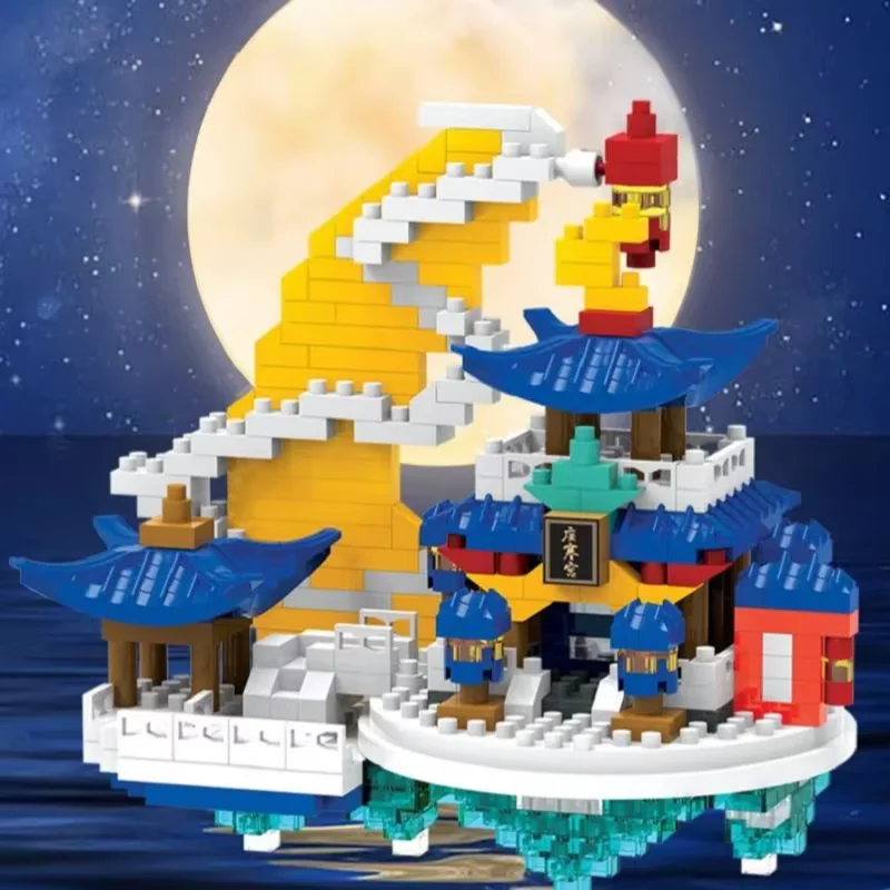 DIY Creative Mini Building Block Decoration Cherry Tree House Forest Wooden Castle Model Assembly Toy Romantic Gift for Girls