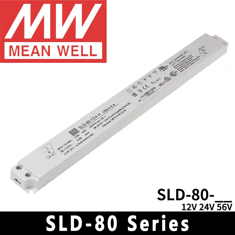

Mean Well SLD-80-12/24/56 AC to DC SMPS Meanwell 12V 24V 56V LED Constant voltage Constant current Switching Power Supply