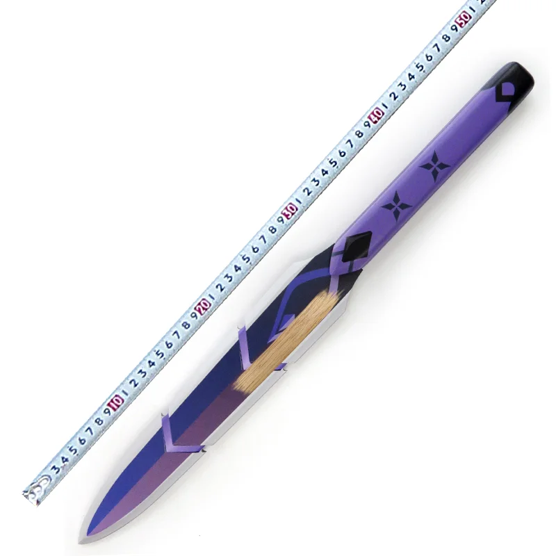 50cm Genshin Impact Katana Toy Kuki Shinobu Cosplay Prop Sword Bamboo Japanese Ninja Knife Real Size Katana Kid Toys Anime Gifts view 2