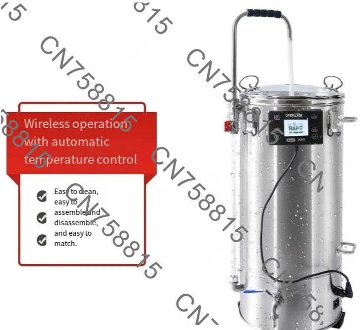 

household brewing equipment Small maltose pot, saccharification and boiling,35 liters, Craft beer equipment all-in-one machine