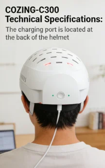 

Лазерный шлем COZING-C300 для восстановления роста волос: 90 лазеров, 210 LED-диодов, лечит диффузное истончение волос, увеличивает общую густоту волос