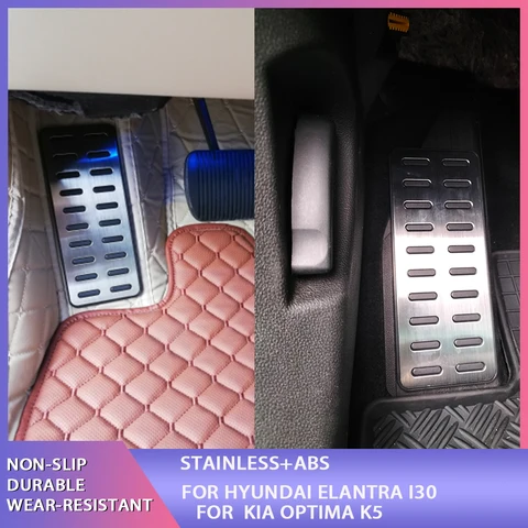 Автомобильная накладка на педаль для ног, автомобильный чехол для педали для Hyundai Ix25 Creta Accent Verna Solaris, Kia K2 Rio Soul KX3, автомобильные аксессуары hyundai verna 2007 купить - №3