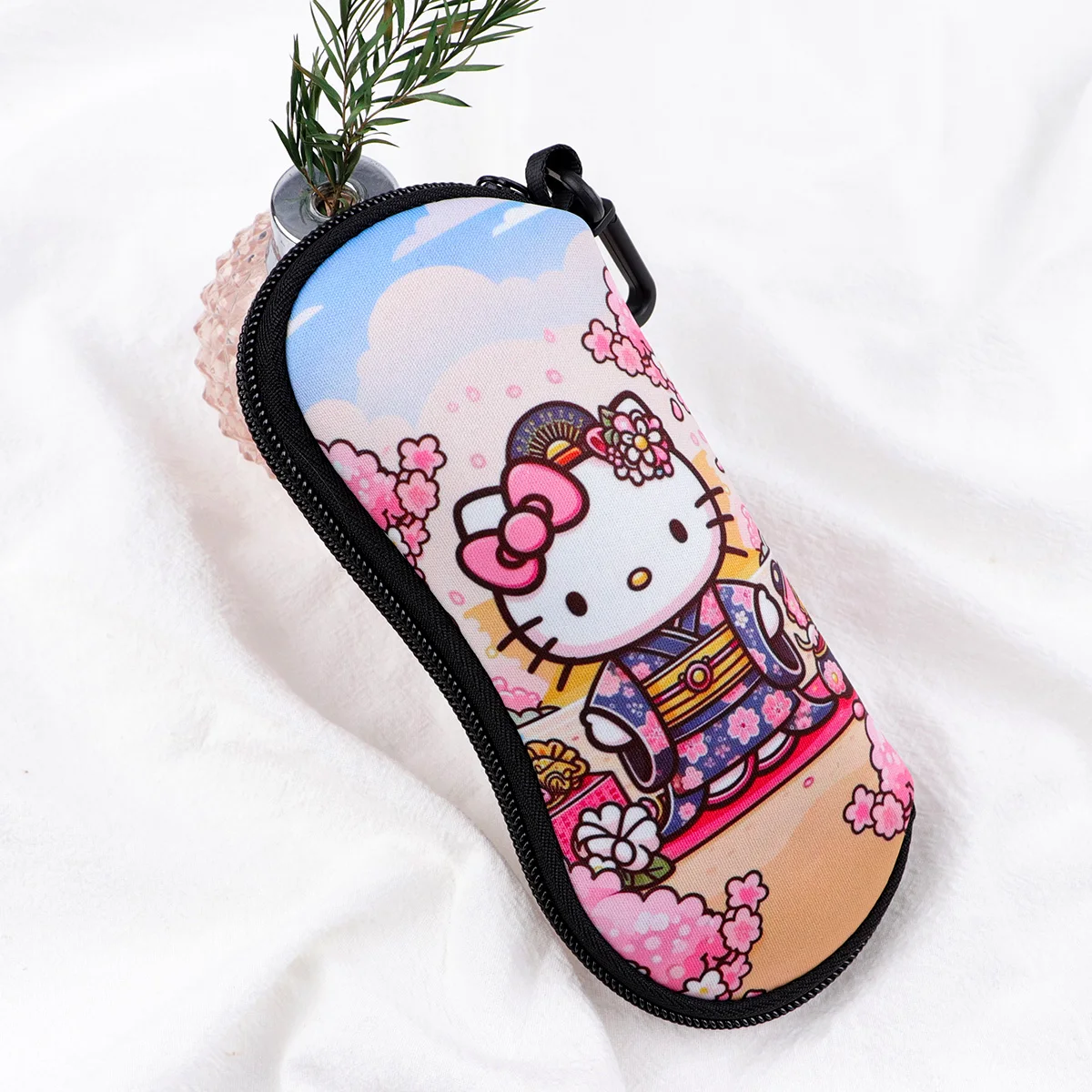 Popular Cartoon Anime  Figures Eyewear Cases Cover Sunglasses Case Cute Animals Glasses Box With Zipper Portable Eyeglass Cases image 2