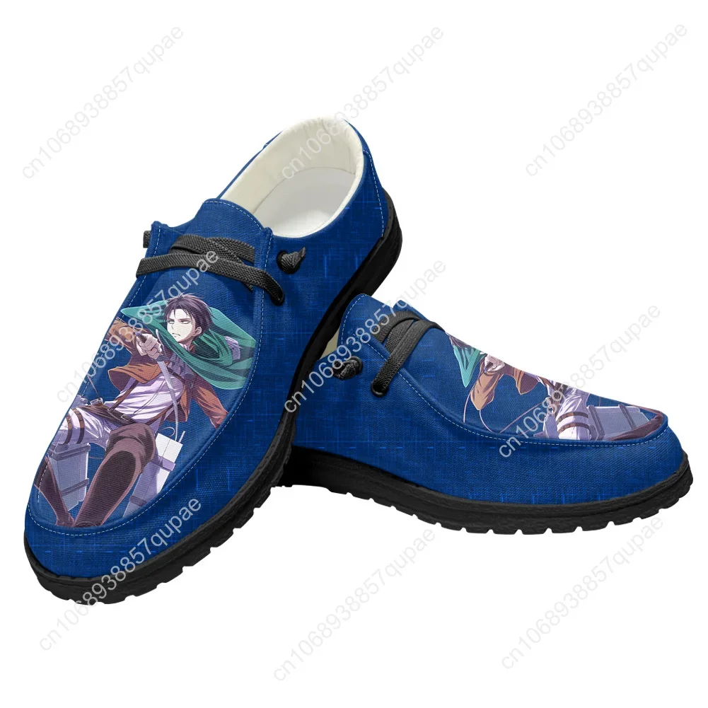 Attack on Titan Casual Shoes Anime Cartoon Flat Shoe Men Woman Breathable Outdoor Lightweight Footwear Couple Custom Made Shoe