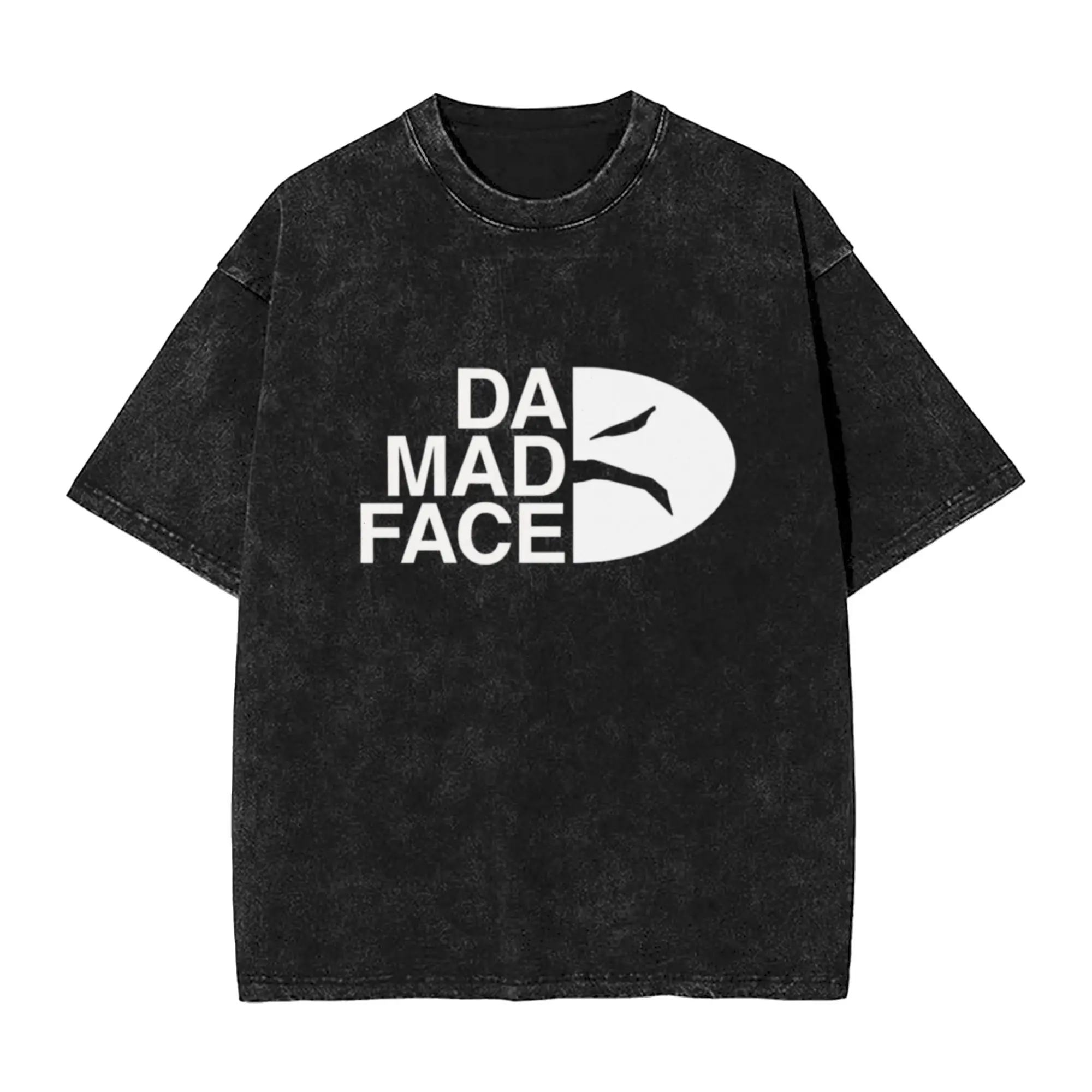 Mad Face Classic Stylish A T-Shirt Oversized Short Sleeve Men's Women's Cotton Tees Tops