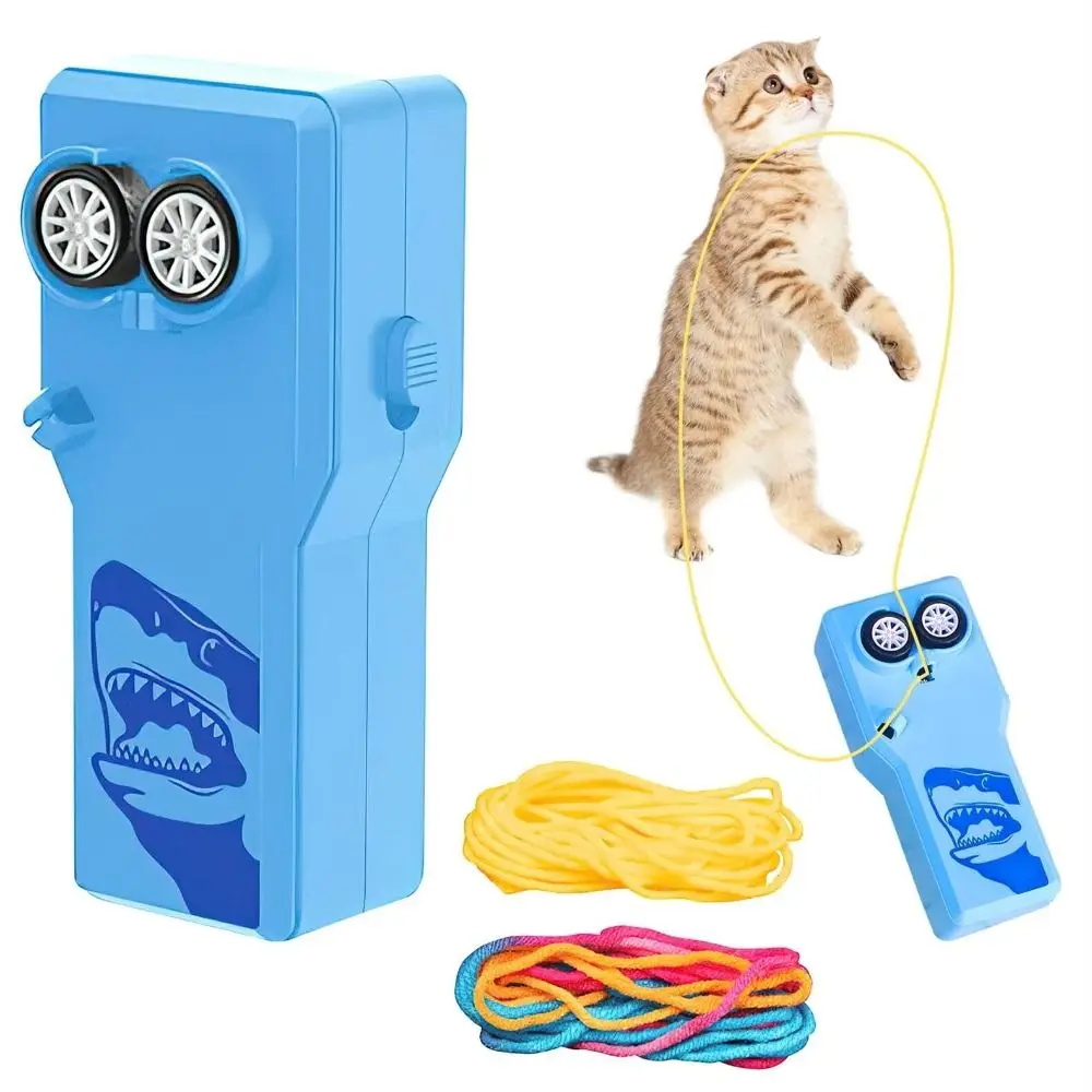 Pet Loop Lasso Toy Rope Launcher Propeller Cat Rope Launcher Handheld Electric Pet Toys