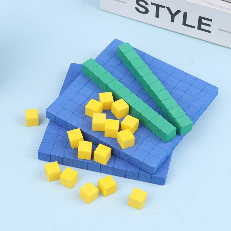 130Pcs Base Ten Blocks 10 Math Manipulatives For Math Place Value Blocks Base Number Concepts Math Cubes For Kids Counting Block