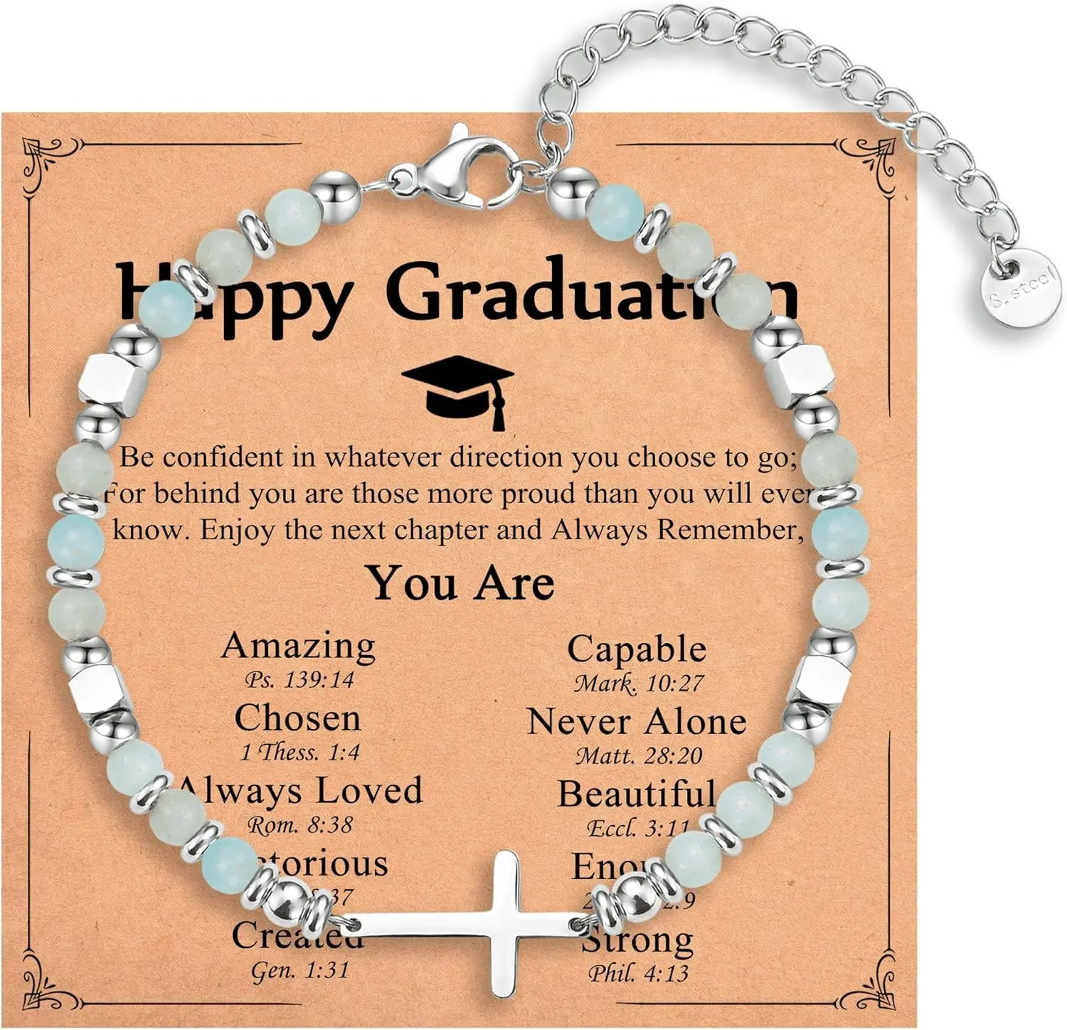 Christian Gifts for Daughter Granddaughter Sister in Christ Friend Niece on Birthday Christmas Easter Valentines Day Graduation