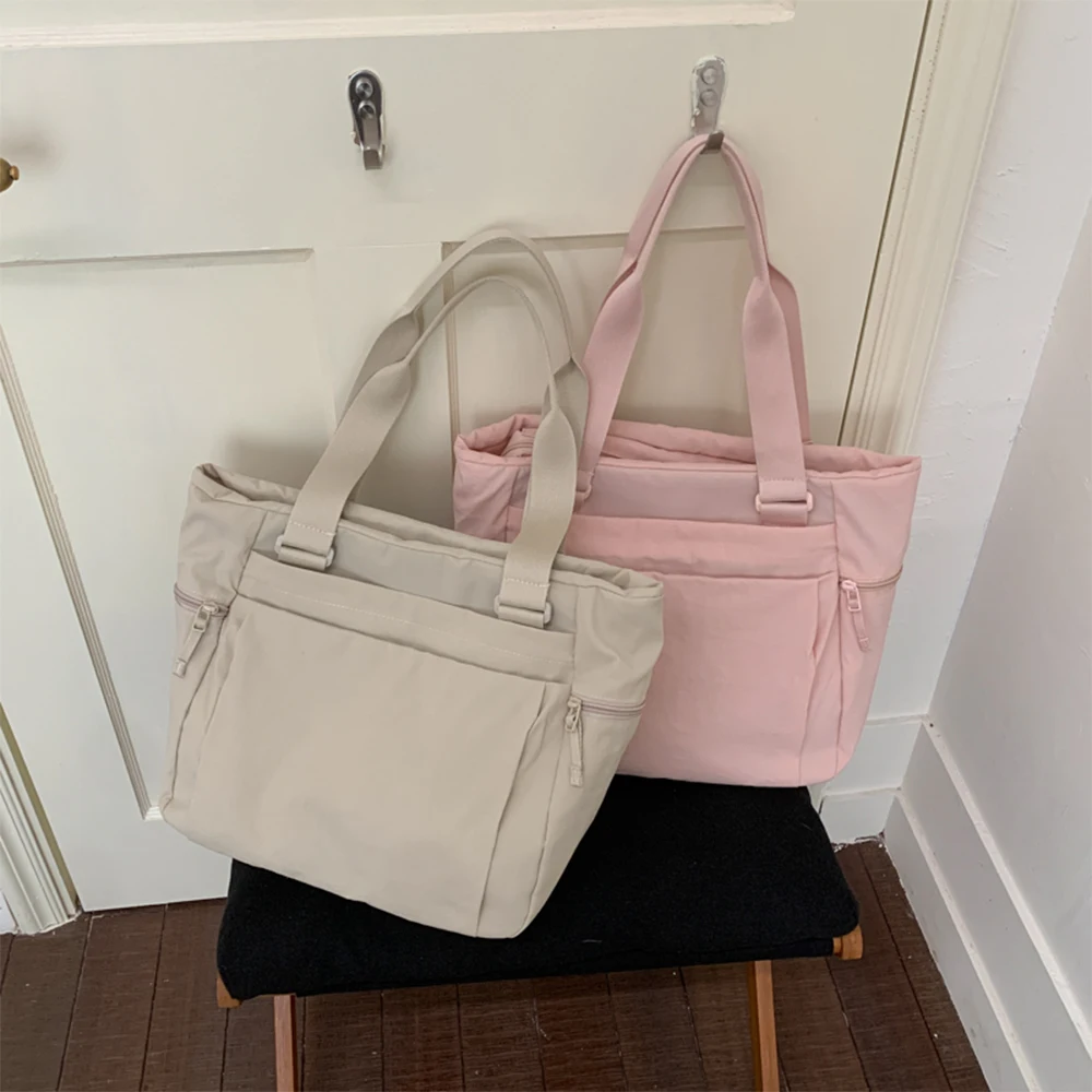 

Japanese Multi-Layer Thick Nylon Cloth Shoulder Tote Bag Versatile Commuter Bag Class Large Capacity Bag