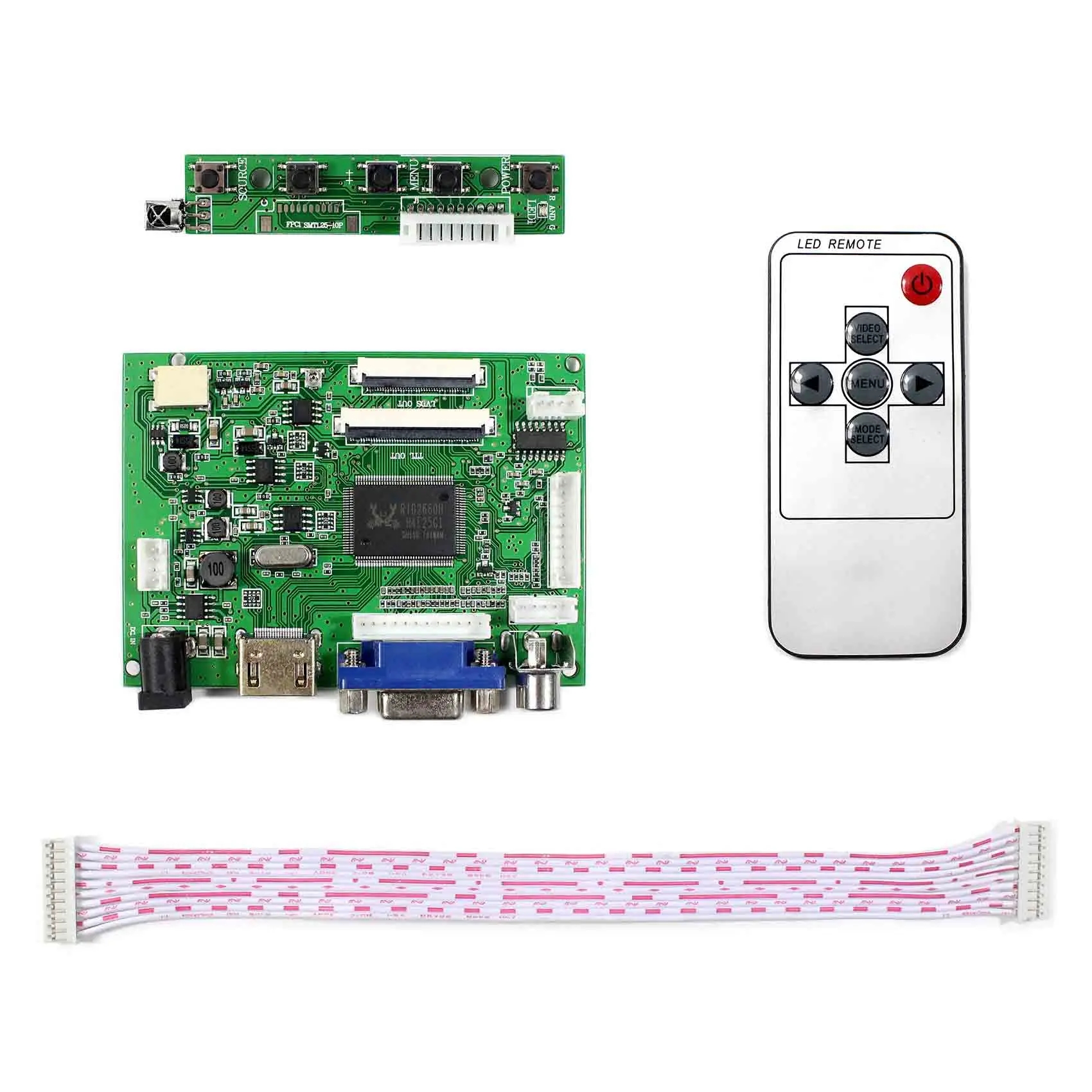 HDM I VGA 2AV LCD Controller Board Fit To 1024x600 7