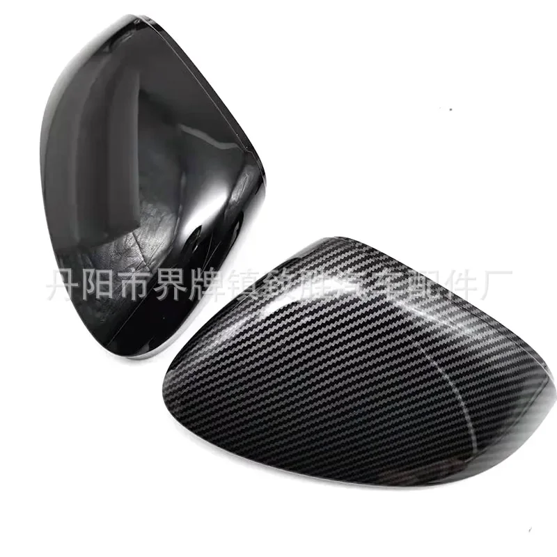 For VW Golf 8 MK8 Carbon Fiber Rearview Mirror Cover Shell Water Transfer Print Side Mirror Cap Replacement Accessories