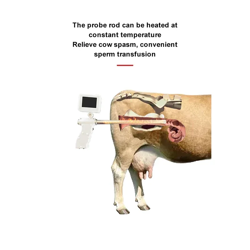 Artificial Insemination Device Veterinary Instrument Portable Cattle Cow Insemination Gun With Camera