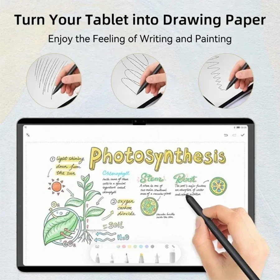 2Pcs Magnetic Like Paper Screen Protector For Xiaomi Redmi Pad Pro 12.1'',For Xiaomi Poco Pad 12.1'' Reusable Screen Protective