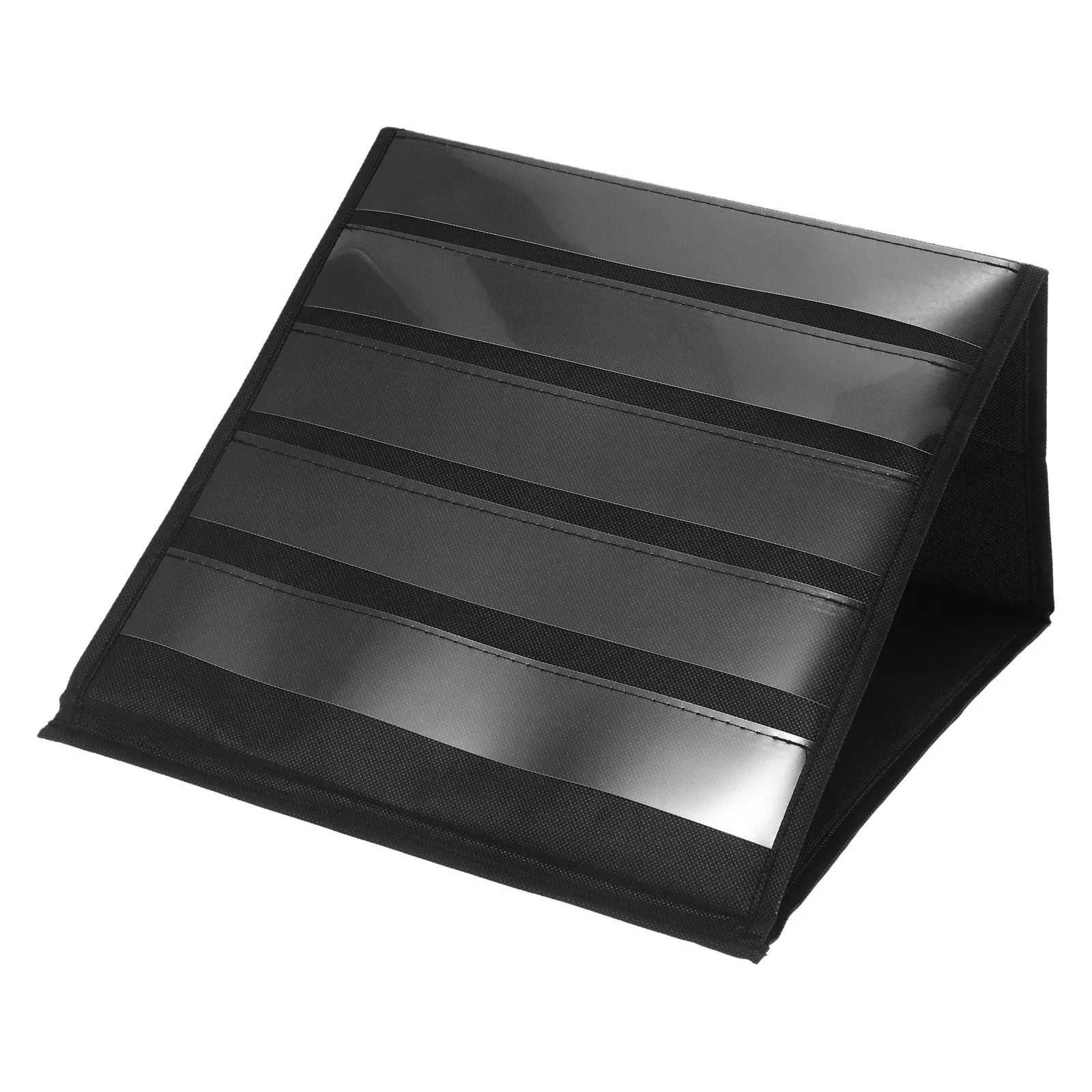 

Pocket Chart Display Stand Double-Sided Desktop Card Organizer Stable Triangular Base for Greeting Cards Postcards Business