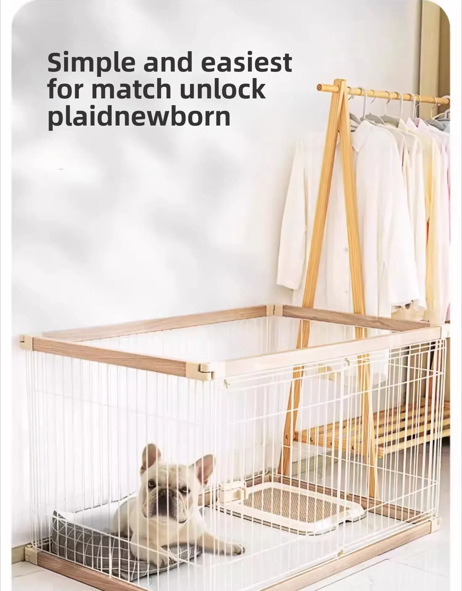 Alice raised dog cage fence free combination DIY medium and large dog isolation can be spliced guardrail anti-jailbreak